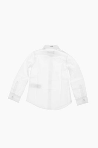 Camicia Popeline con Collo Italiano