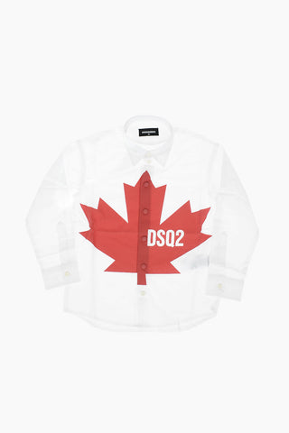 Classic Collar Logo-Printed Shirt