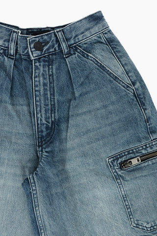 Single Pleated PDESJO Cargo Jeans