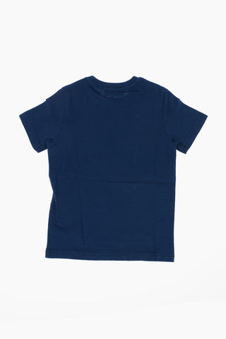 t-shirt girocollo con logo stampato