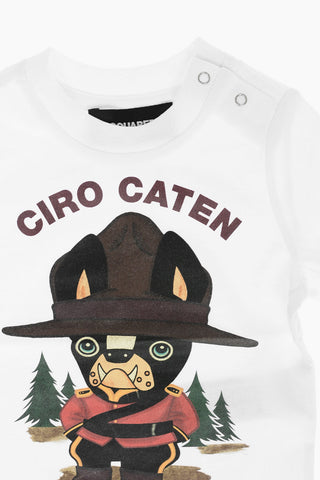 t-shirt stampata a manica lunga