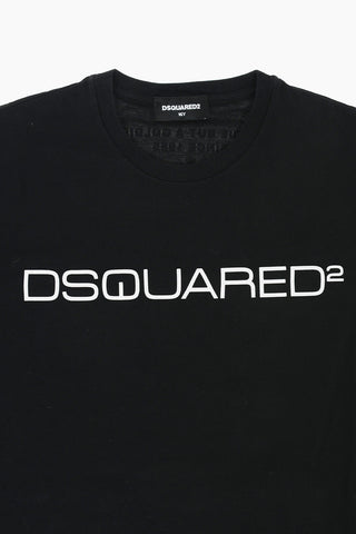 Long Sleeve RELAX Crew-neck T-shirt with Logo-Print