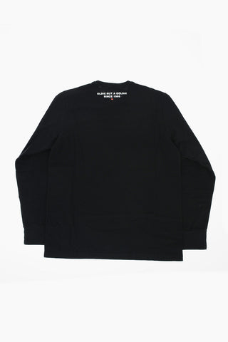 Long Sleeve RELAX Crew-neck T-shirt with Logo-Print