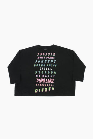 T-shirt Girocollo TGIANJ Manica Lunga Stampata