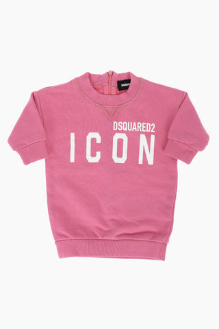 ICON zip closure crew-neck dress