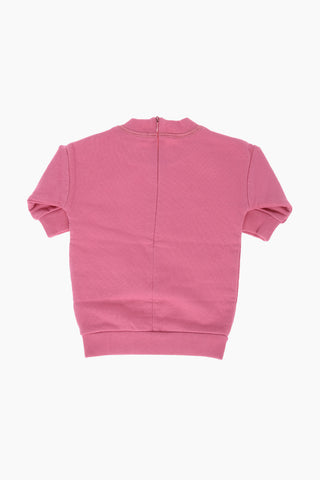 ICON zip closure crew-neck dress