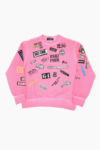 All Over Printed RELAX Crew-neck Sweatshirt