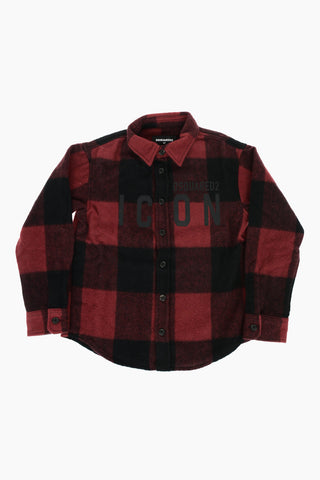 ICON Camicia Tartan Collo Italiano