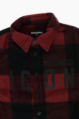 ICON Camicia Tartan Collo Italiano