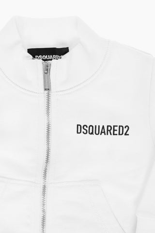 ICON logo printed sweatshirt with zip closure