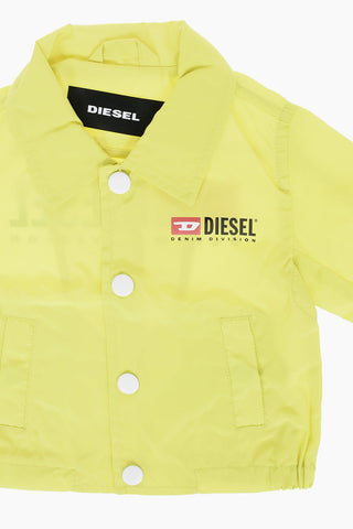 Overshirt a 2 Tasche con Bottoni Automatici
