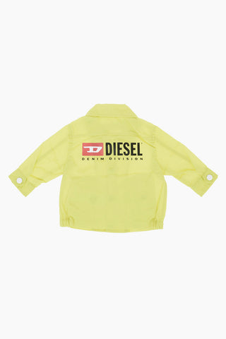 Overshirt a 2 Tasche con Bottoni Automatici