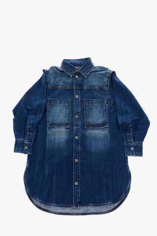 Chemisier DRUPERI in denim con doppio taschino
