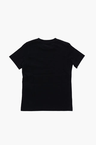 logo printed solid color t-shirt