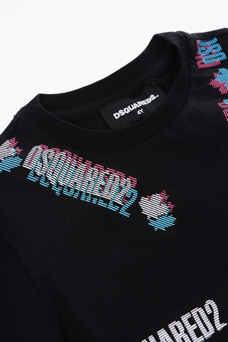 All Over Logo Printed RELAX Crew-Neck T-shirt