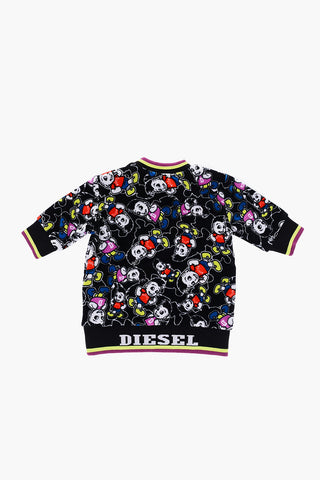 All Over Printed Velvet DULAB Dress