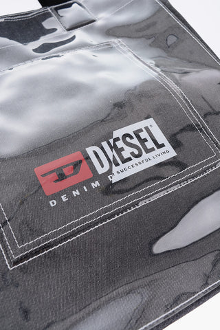 Borsa Shopping VERTITOTE in Denim con Esterno in Plastica
