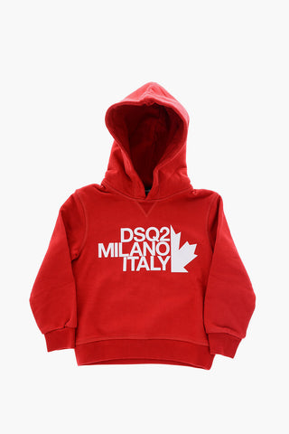 logo printed hoodie