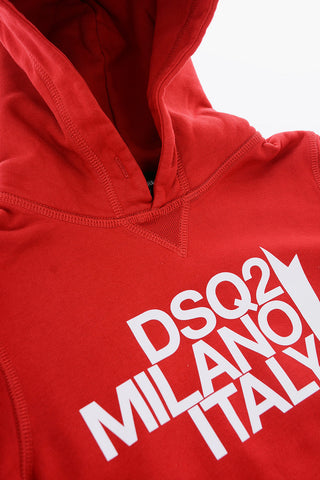 logo printed hoodie