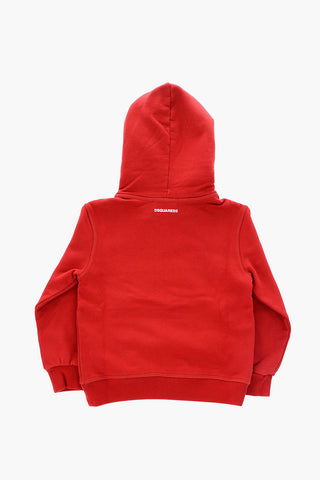 logo printed hoodie