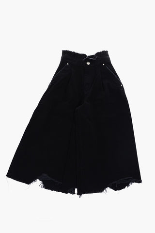 Frayed Hem High Waist Wide PIGNOT Jeans