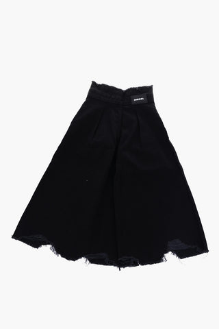 Frayed Hem High Waist Wide PIGNOT Jeans