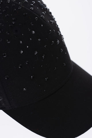 Rhinestone Embellished FIWAS Cap