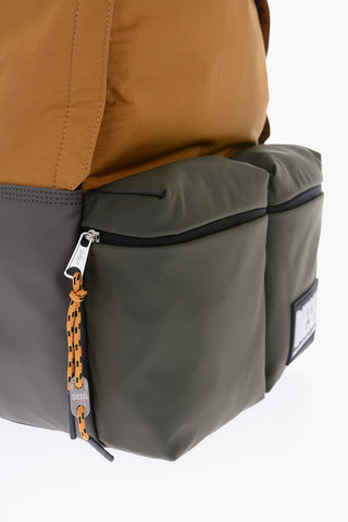 Two-Tone BACKYO Backpack with Maxi Pockets