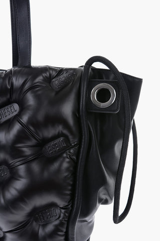 Logo All Over Quilted Faux Leather DUKKA Tote Bag