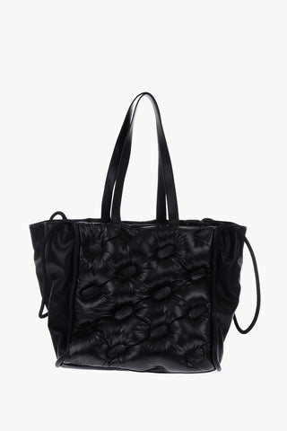 Logo All Over Quilted Faux Leather DUKKA Tote Bag
