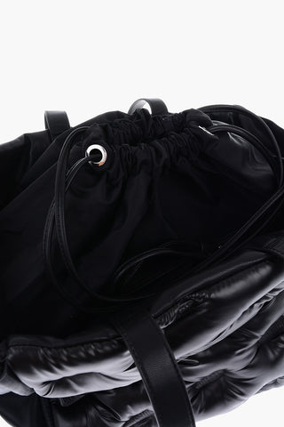 Logo All Over Quilted Faux Leather DUKKA Tote Bag