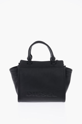 Borsa Tote BADIA in Pelle con Logo in Rilievo