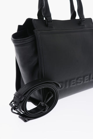 Borsa Tote BADIA in Pelle con Logo in Rilievo