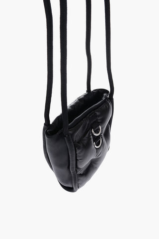 Mini Borsa a Secchiello CASSYA Trapuntata in Ecopelle con Logo