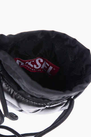 Mini Borsa a Secchiello CASSYA Trapuntata in Ecopelle con Logo