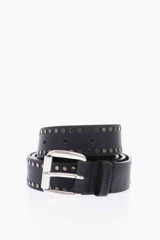 30mm Studded Leather B-LUGY Belt
