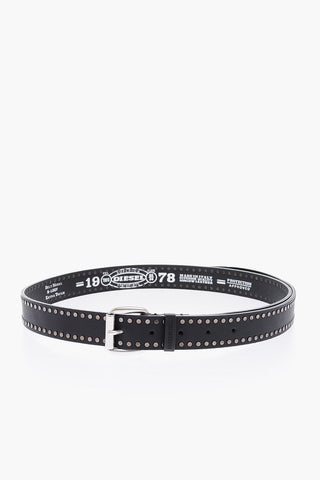 30mm Studded Leather B-LUGY Belt