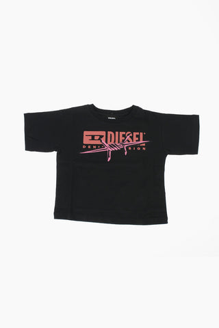 T-shirt Girocollo TLISA con Stampa Logo