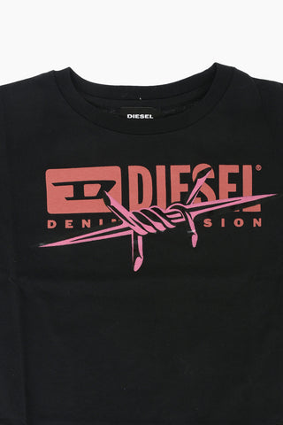 T-shirt Girocollo TLISA con Stampa Logo