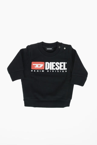Crew-Neck SCREWDIVISIONB Sweatshirt with Logo-Embroidery