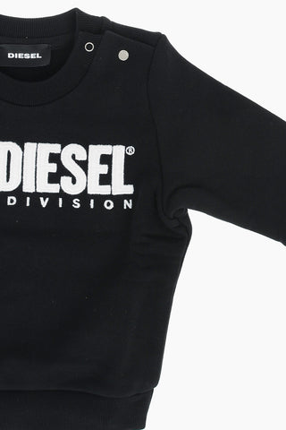 Crew-Neck SCREWDIVISIONB Sweatshirt with Logo-Embroidery