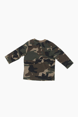 ICON Fluo-Printed Camouflage Long Sleeve Crew-Neck T-shirt