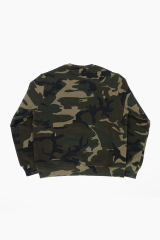 ICON Camouflage RELAX Crew-Neck Sweatshirt with Fluo -Print