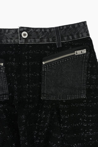 Denim Details Flared GNYELA Skirt