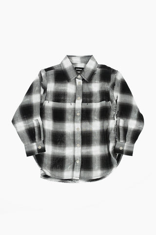 Camicia Tartan CSUNNYA in Lurex con Bottoni Automatici