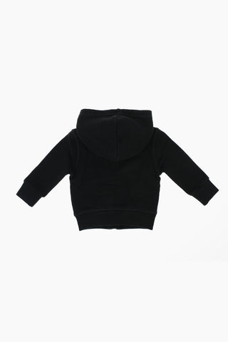 ICON Felpa a 2 Tache con Cappuccio e Chiusura Zip