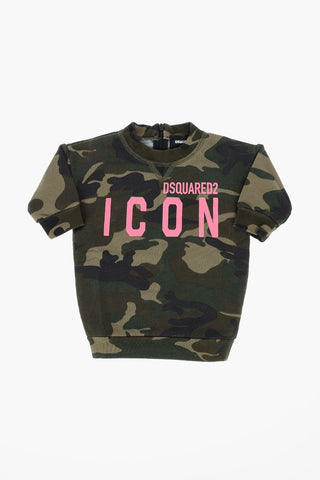 ICON vestito camouflage con chiusura zip