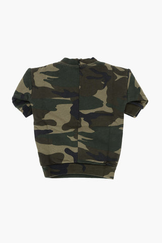 ICON vestito camouflage con chiusura zip