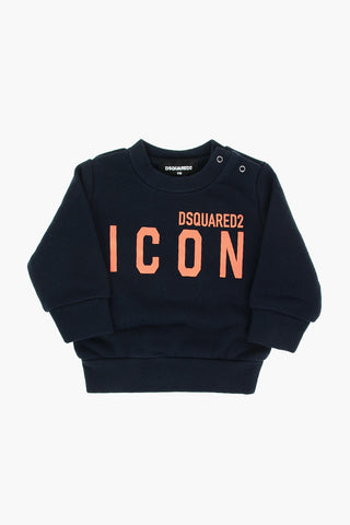 ICON logo printed crew-neck sweatshirt