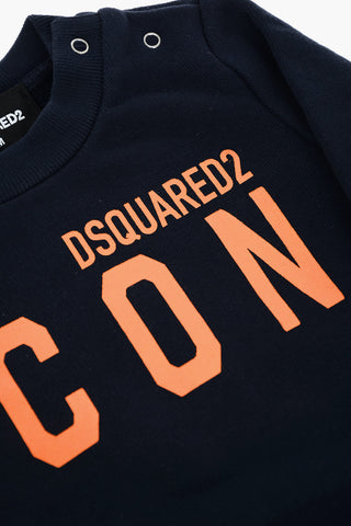 ICON logo printed crew-neck sweatshirt